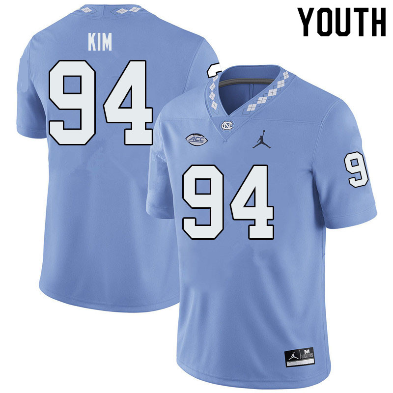 Jordan Brand Youth #95 Jonathan Kim North Carolina Tar Heels College Football Jerseys Sale-Blue